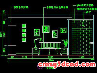 Bedroom design CAD drawings and details 24